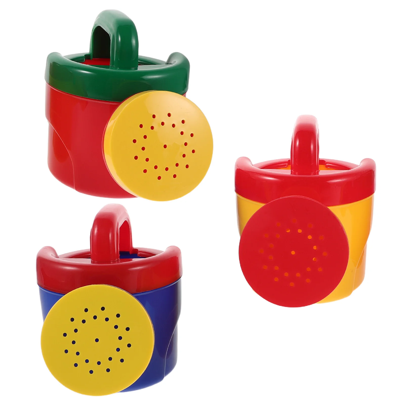 3 قطع من رشاش سقي بلاستيكي ملون للأطفال للعب المياه في الهواء الطلق وحمام السباحة الممتع للأطفال الصغار