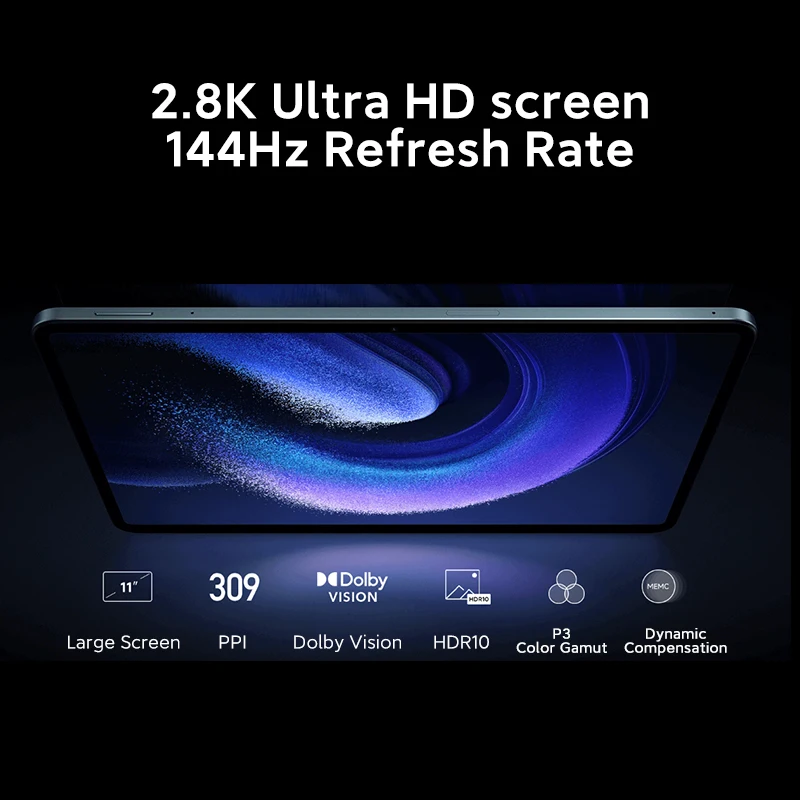 Globalna wersja Xiaomi Mi Pad 6 Tablet Snapdragon 870 11 cali wyświetlacz 144Hz 8840mAh 33W szybka ładowarka 13MP tylna kamera