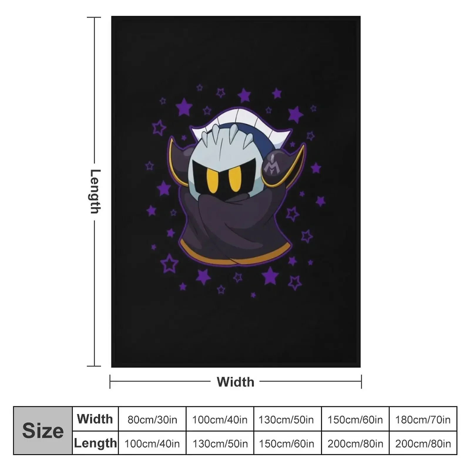 Meta Knight Gift Halloween Day, Thanksgiving, Christmas Day Throw Blanket Plaid on the sofa decorative Loose Furry Blankets