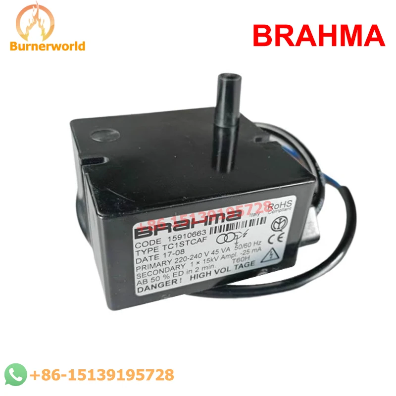 BRAHMA 15910663 TC1STCAF 1X15KV  TD1LTCSF 1X15KV  TD1STPAF 1X15KV 15910676 ignition transformer TD2STPAF 2X10KV 15910556