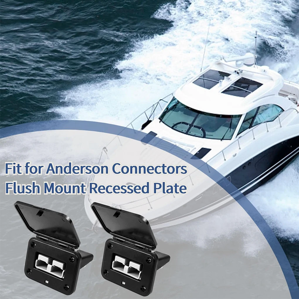 

Plug Mounting Panel 120A For Anderson Parts For Anderson Connectors Flush Mount Recessed Plate Grey