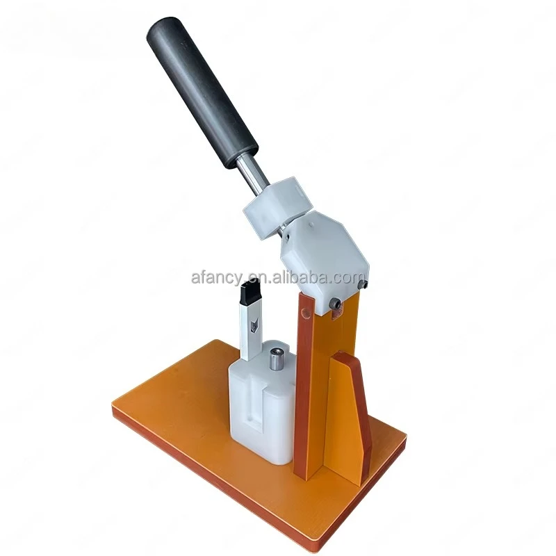 Manual Empty Controlled Cart Type Press Nozzle Capping Machine 2ml 3ml 5ml Chemical Application Gear Bearing Core Paper Cartons