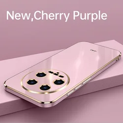 Case For Xiaomi 14 Ultra Mi13 Ultra Luxury Electroplating Soft Silicone Back ShockProof Cover For Xiaomi 14 Ultra