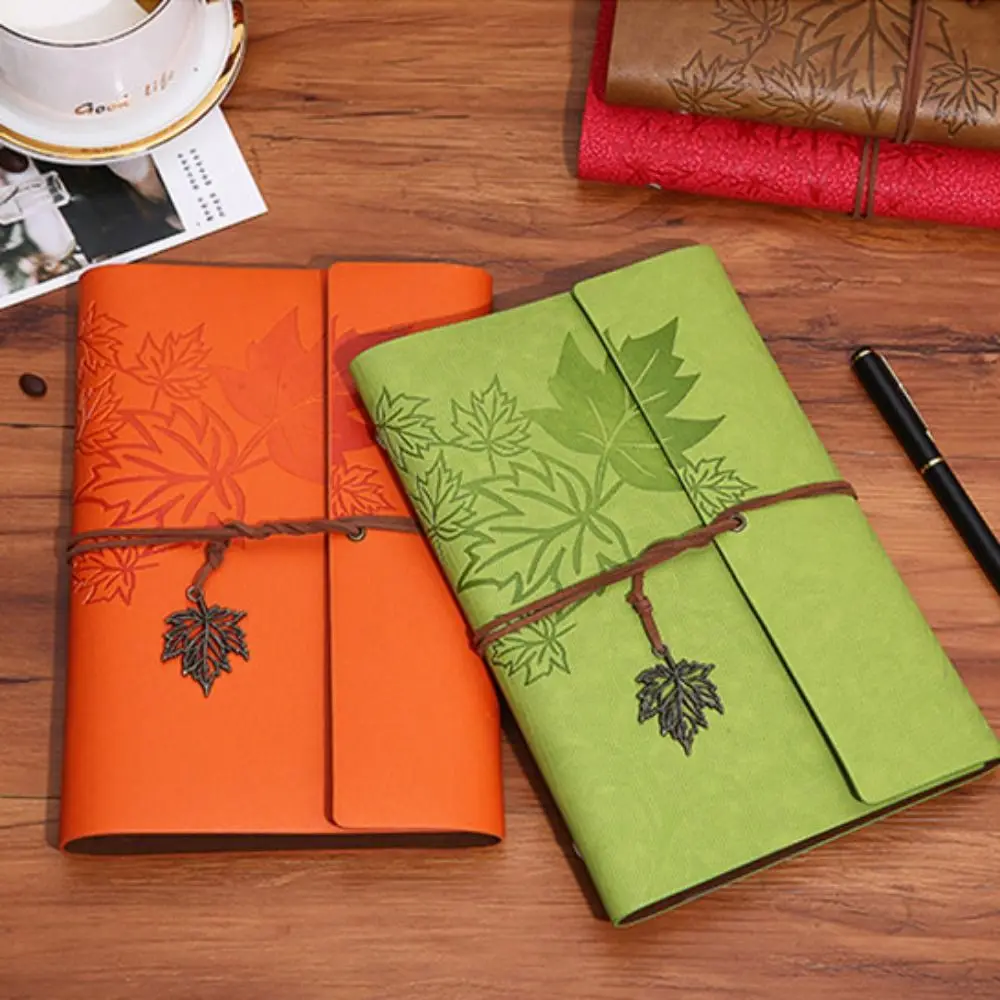 A7/A6/A5 Travelers Vintage Notebook PU Leather Blank PU Leather Kraft Notebook Notepad Kraft Paper Retro Notebook Journal Diary