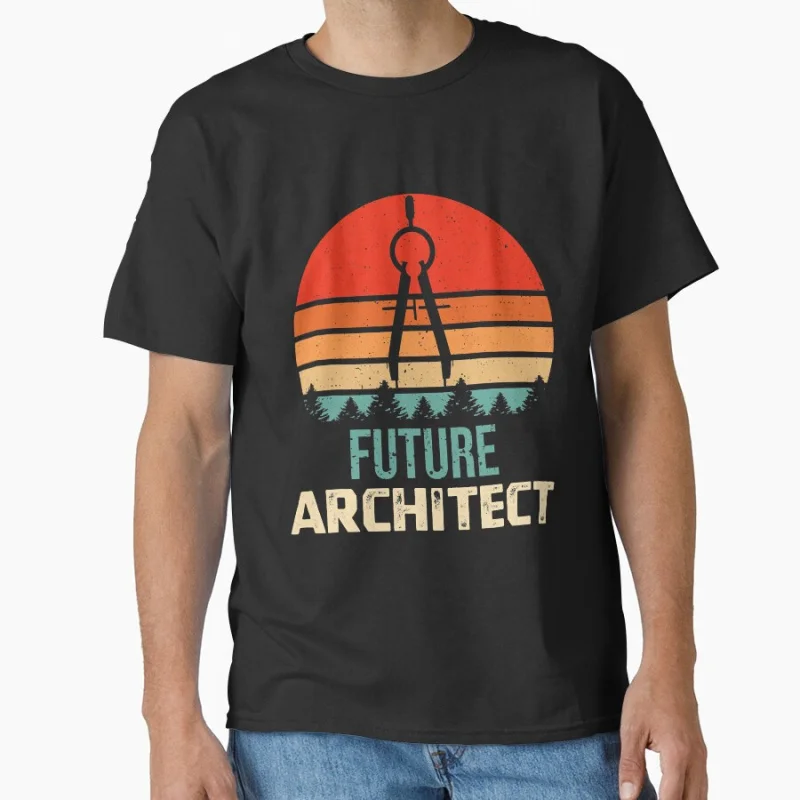 

Future Architect Engineer Designer Construction 1028 Funny Architecture Gift T shirt for man Large size Tops Graphic Clothes
