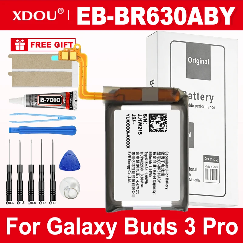 Brand New EB-BR730ABE EB-BR630ABY For Samsung Gear Sport SM-R600 S2 3G SM-R730A Galaxy Buds 3 Pro Smart Watch Batteries+Tools