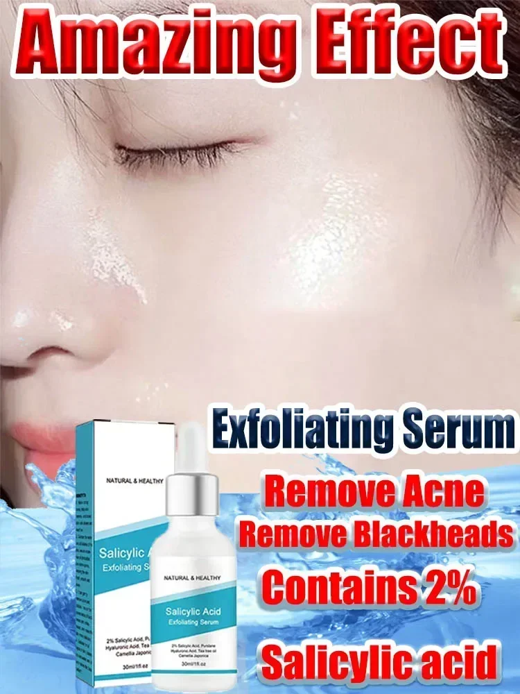 Acne Ácido Salicílico Removendo Essência Face Serum, Reparação Hidratante, Tratamento Facial, Cuidados Com A Pele