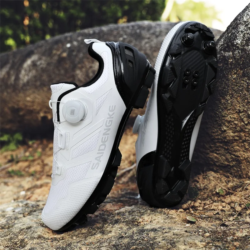 

MTB Cycling shoes Flat pedal Mountain Footwear Men Bicycle Indoor Cycling Sneaker speed Lock Cleat shoes bicycle trekking