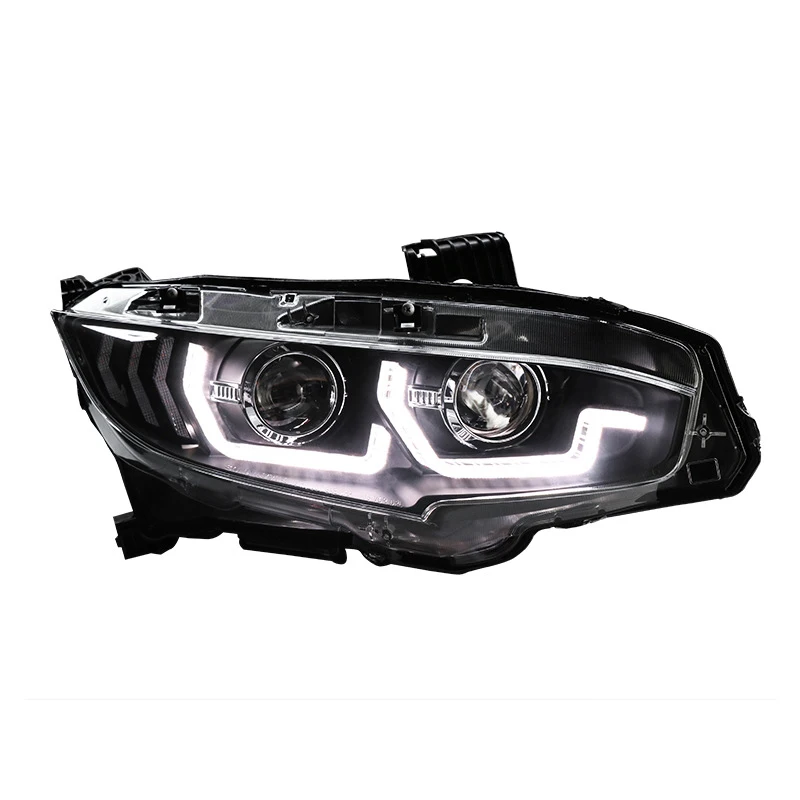 Headlight assembly For Honda Civic 10th Gen sedan 2016-2017 2018 2009 2020 2021 Head lamp daytime running lamp Car headlights
