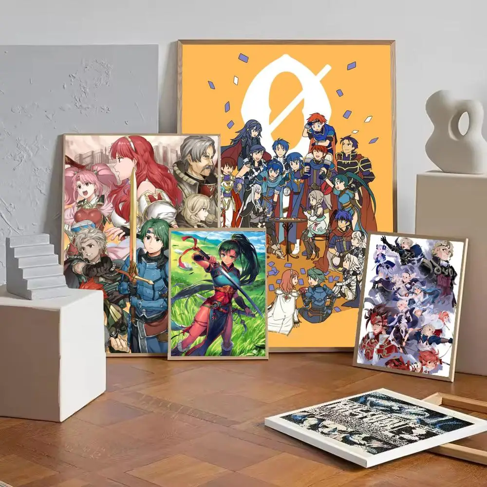SRPG Strategy Game F-Fire Emblem Poster Art poster movie mural family childrens room wall decoration print Gift