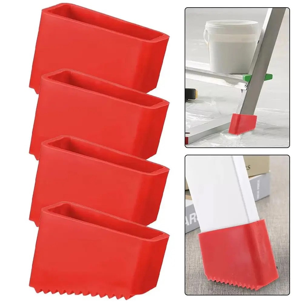 1/4Pcs Durable Non-slip Step Ladder Pad Rubber Insulating Foot Sleeve Protectors Cover Chair Replacement