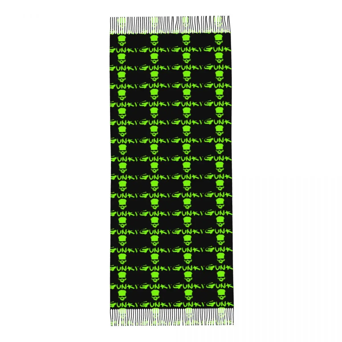 Gunki Logo Angling Skull Fishing Gunki Scarf Tassel Scarves for Women Soft Warm Shawls and Wraps Large Fall Winter Shawl Wrap