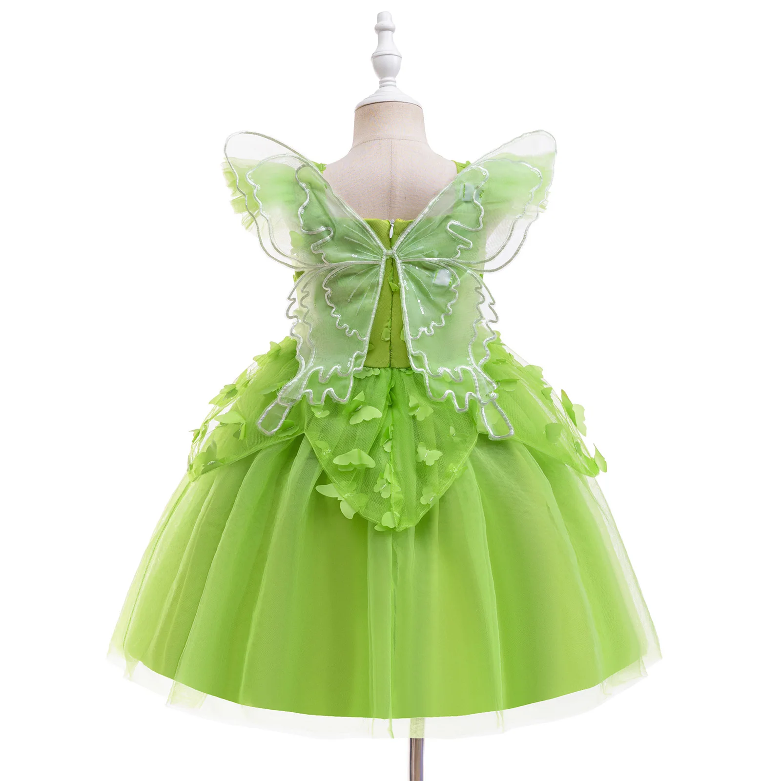 Abiti da fata con fiori pastello Ragazze Farfalla Elfo Costumi da principessa Fantasia per bambini Costume di Halloween Abiti da principessa per feste di compleanno