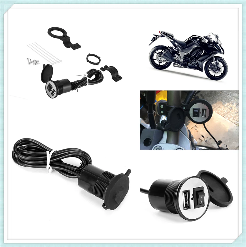 Universal motorcycle USB mobile phone charger switch waterproof for KTM 150SX XC 200XC-W 200EXC XC 250SX-F 250SX