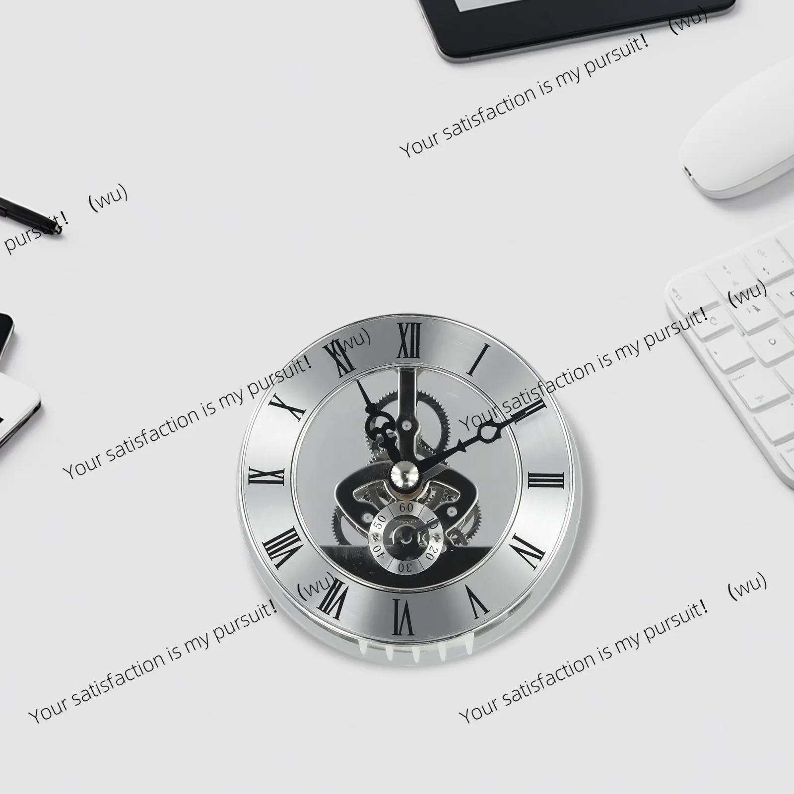 ZOCI-Replacement Clock Insert Thick 24mm Skeleton,DIY Parts Diameter 86mm Moving Gear Clock