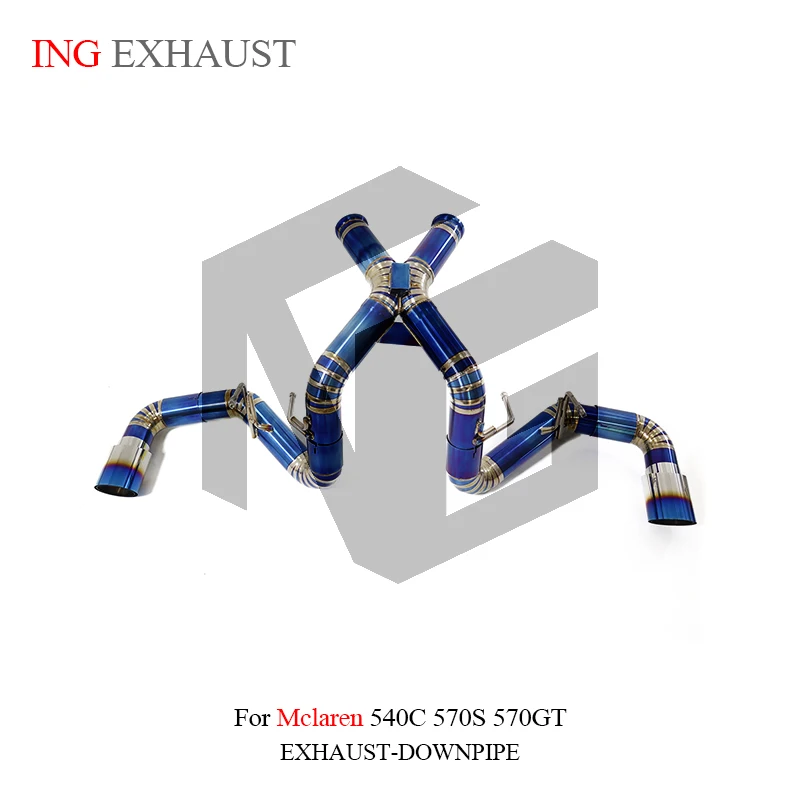 

ING for Mclaren 570S Exhaust Ti alloy No valve for 570GT catback for 540C 3.8T Refitting Vehicle Engine Tube Parts System