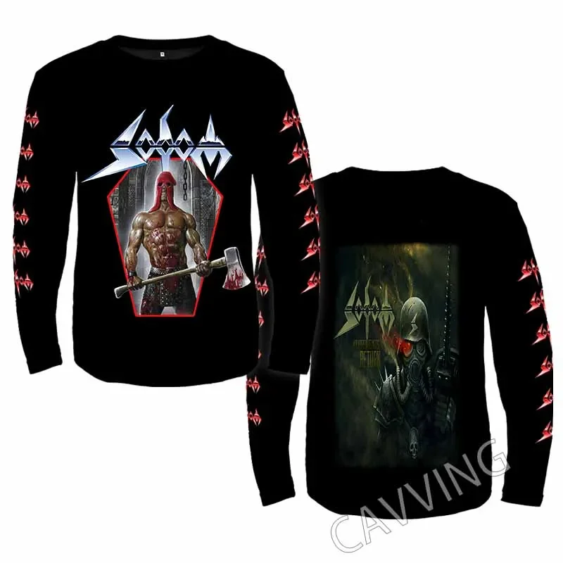 New Fashion Printed SODOM Band Rock Crewneck Sweatshirt Gothic Top Harajuku Cotton Unisex Clothing Men Clothing AE2