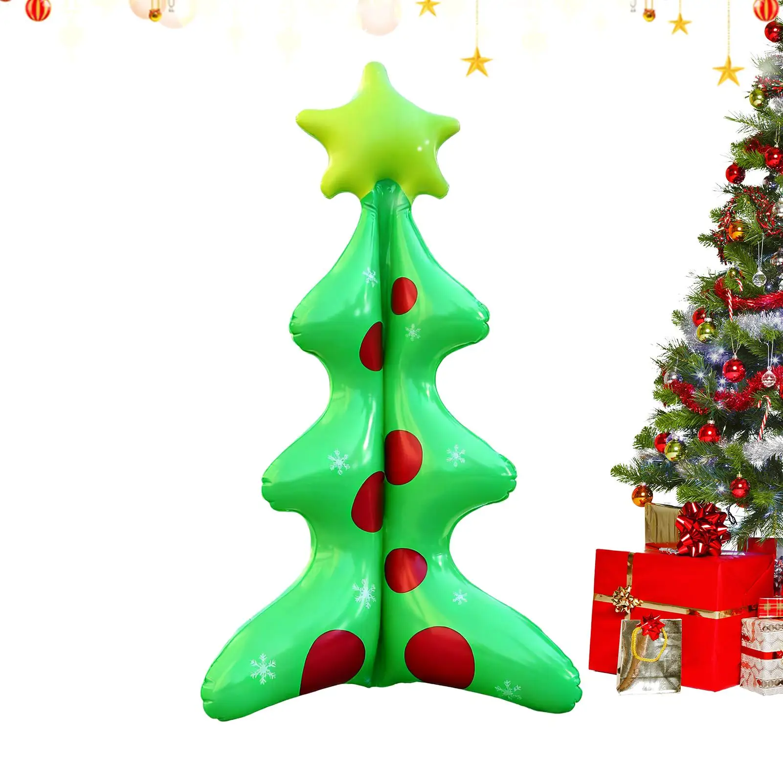 24 Inch Inflatable Christmas Tree Waterproof PVC Inflatable Christmas Tree Toy Decoration For Party Photography Gathering Garden