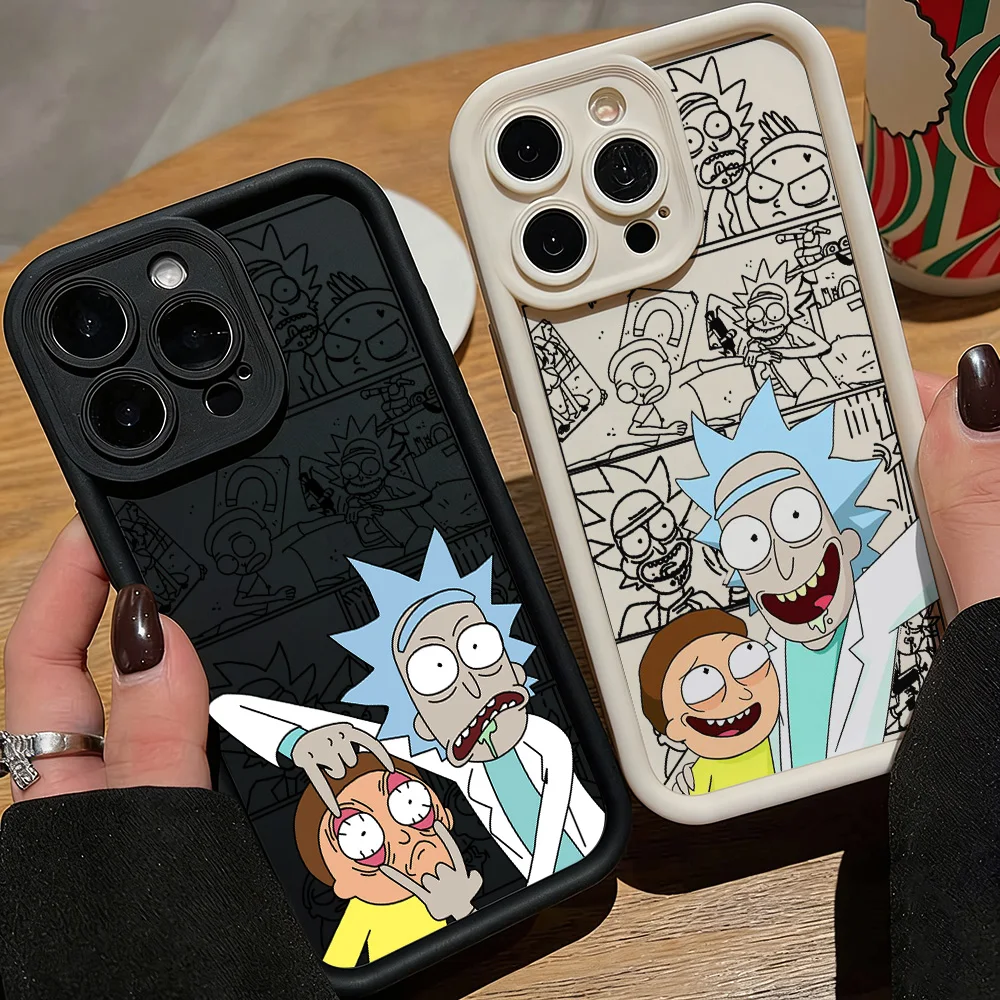 Funda de Teléfono con Diseño de Científico Loco de Dibujos Animados para iPhone 17 16e 16 15 14 13 12 11 Air Pro Max Mini XR XS X Plus, Carcasa Trasera Suave de TPU