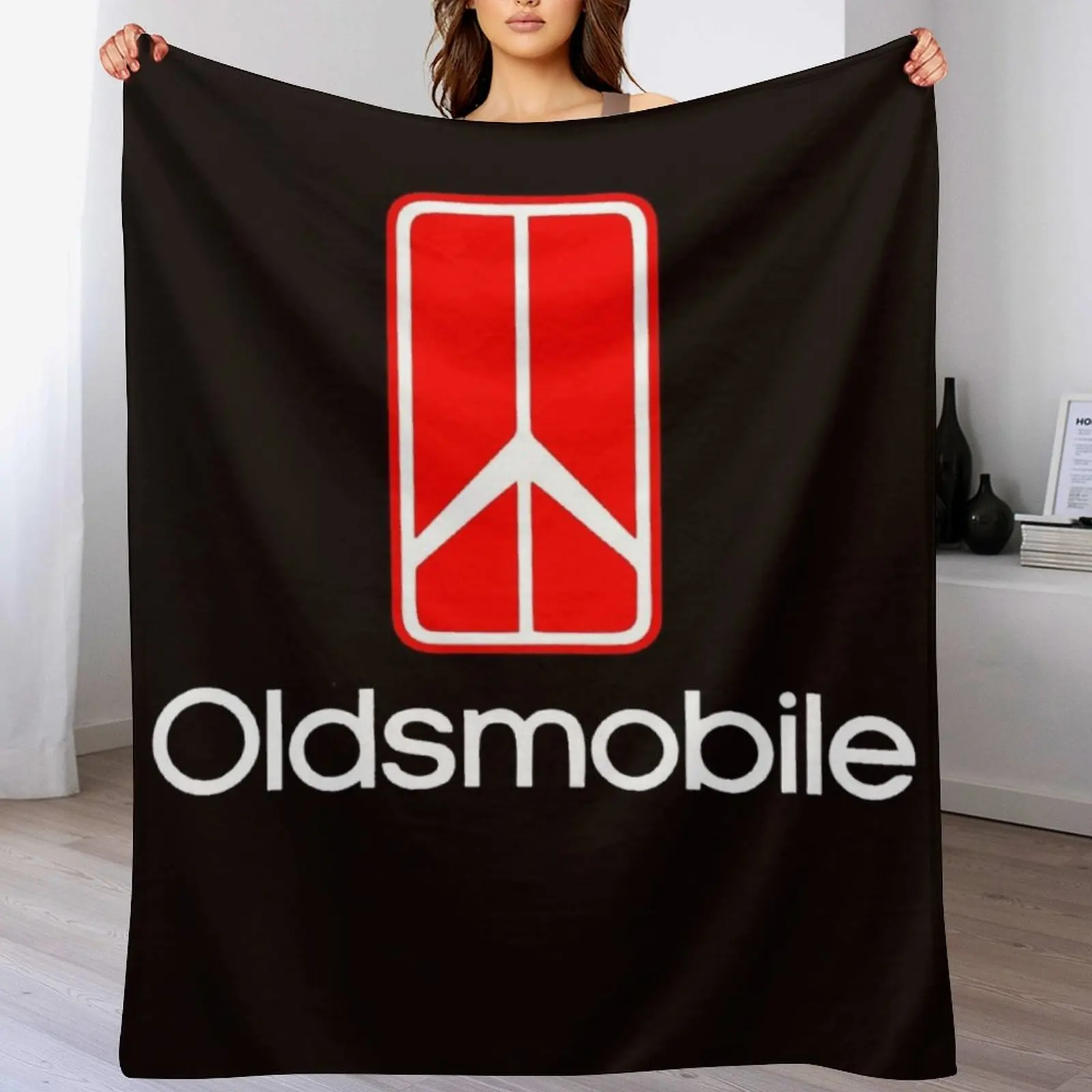 

Oldsmobile Logo Throw Blanket Hair Luxury Thicken Large wednesday Blankets