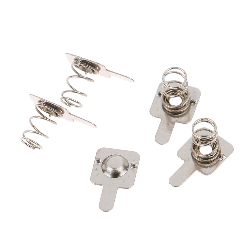 10pair/ Replacement Metal Batteries Spring Contact Plate Silver For AAA Batterie