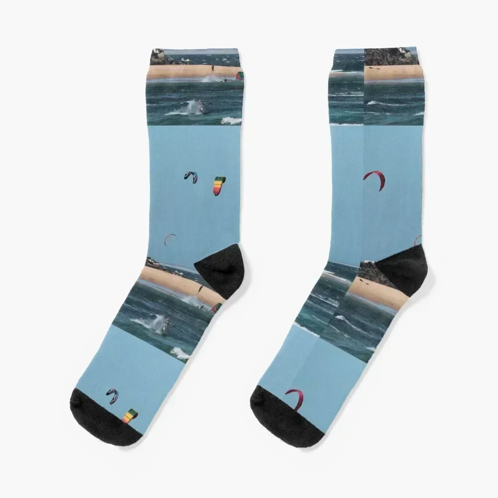 

Kite Surfing @ Nobby's Socks hip hop funny sock cool sheer Socks Female Men's