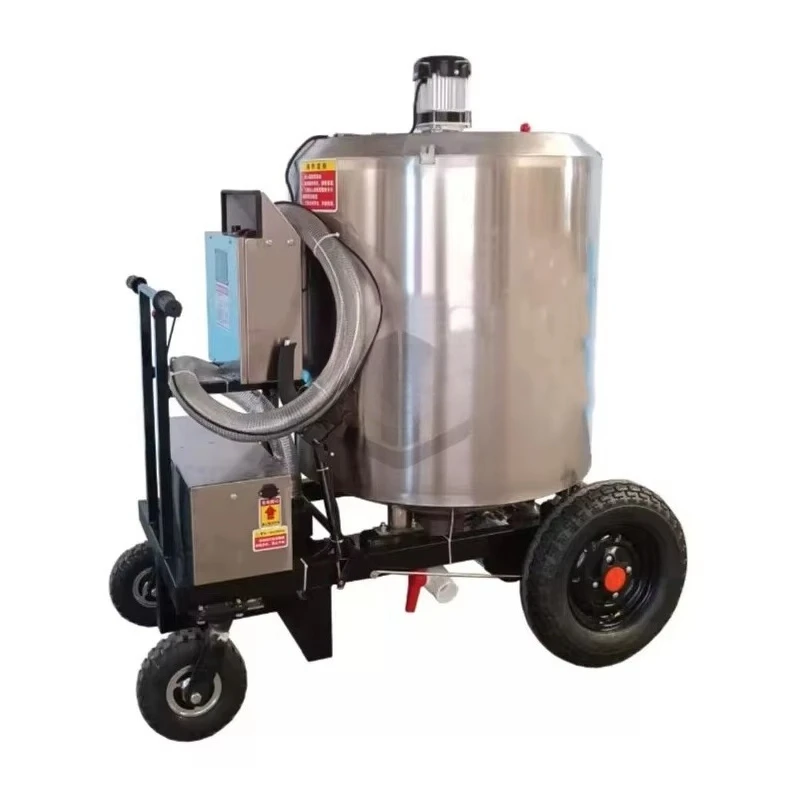 Automatic stainless steel electric feeding cart Liquid porridge New 1-year warranty Time-saving animal feeder