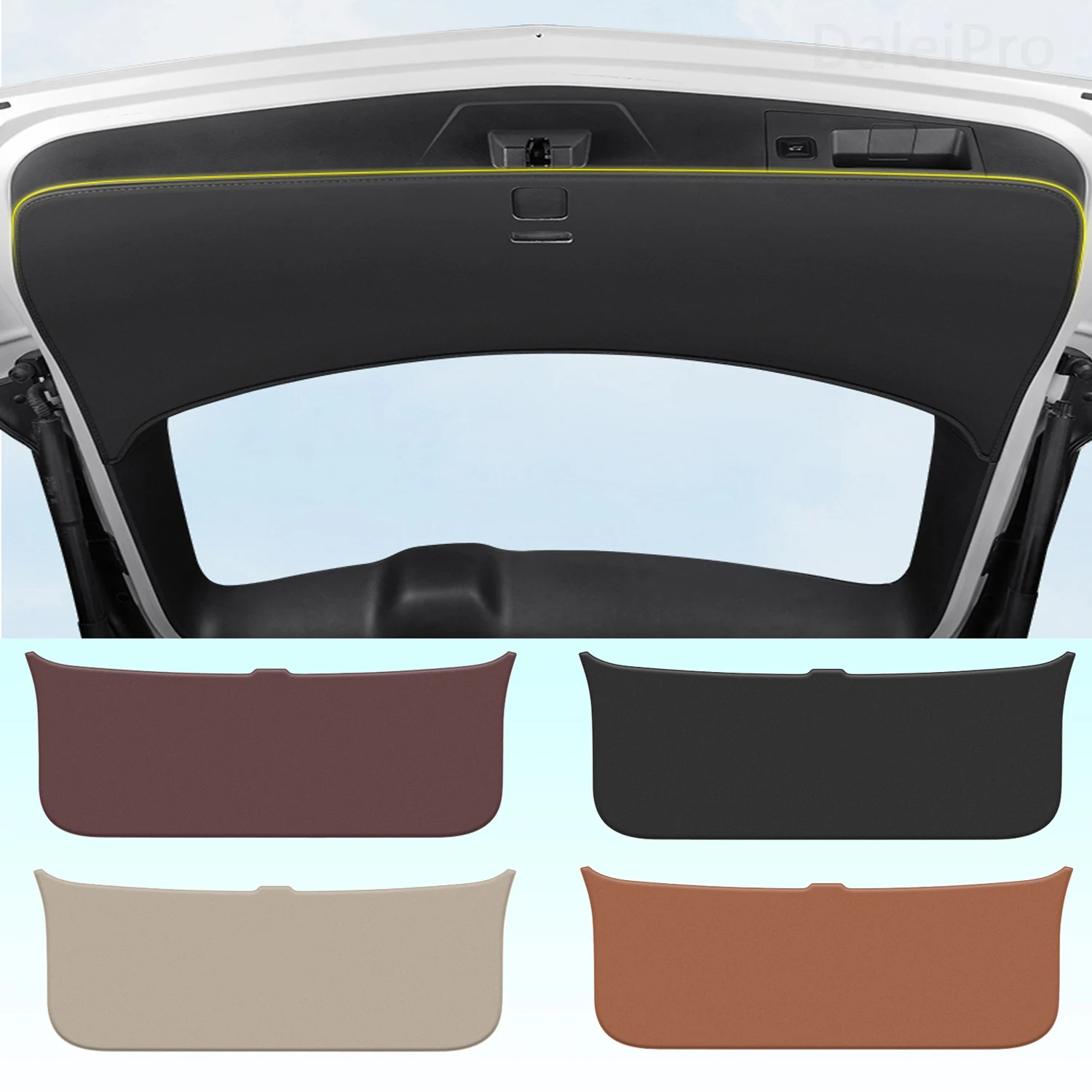 For Kia Sportage R 2018 2019 2020-2023 Car Liftgate Protection Mat Rear Trunk Protection Cover Anti-kick Leather Decoration Pad