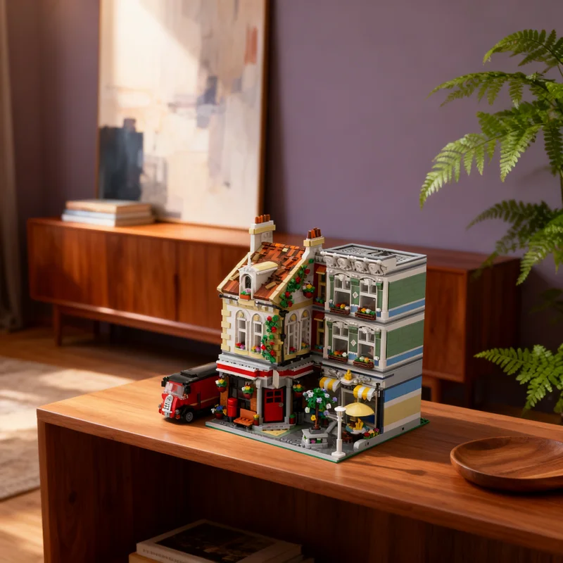 

3450pcs MOC Brick Square Post Office Modular Streetscape Model Building Blocks Architecture Toy Christmas Gifts Brick Kids DIY