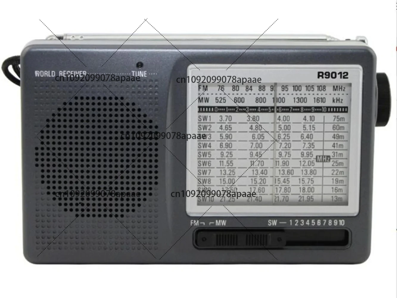 

FOR TECSUN R-9012 FM/AM/SW Radio 12 Bands Portable Receiver Radio High Sensitivity Selectivity Low Noise FM/AM/SW Radio