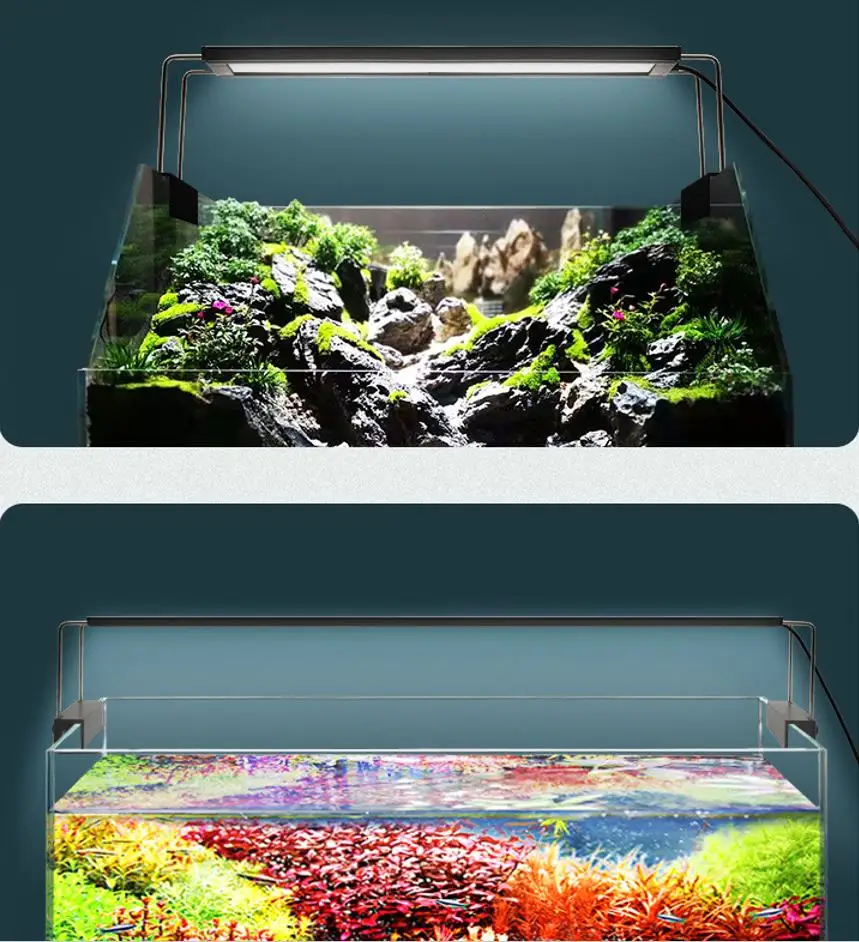 

3 Modes LED Full Spectrum Fish Tank Light, Water Plant Lamp, Waterproof Explosion, Algae Lighting, Special Bracket, Coral Lamp