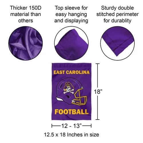 ECU Pirates Football Helmet Garden Yard Banner hhp