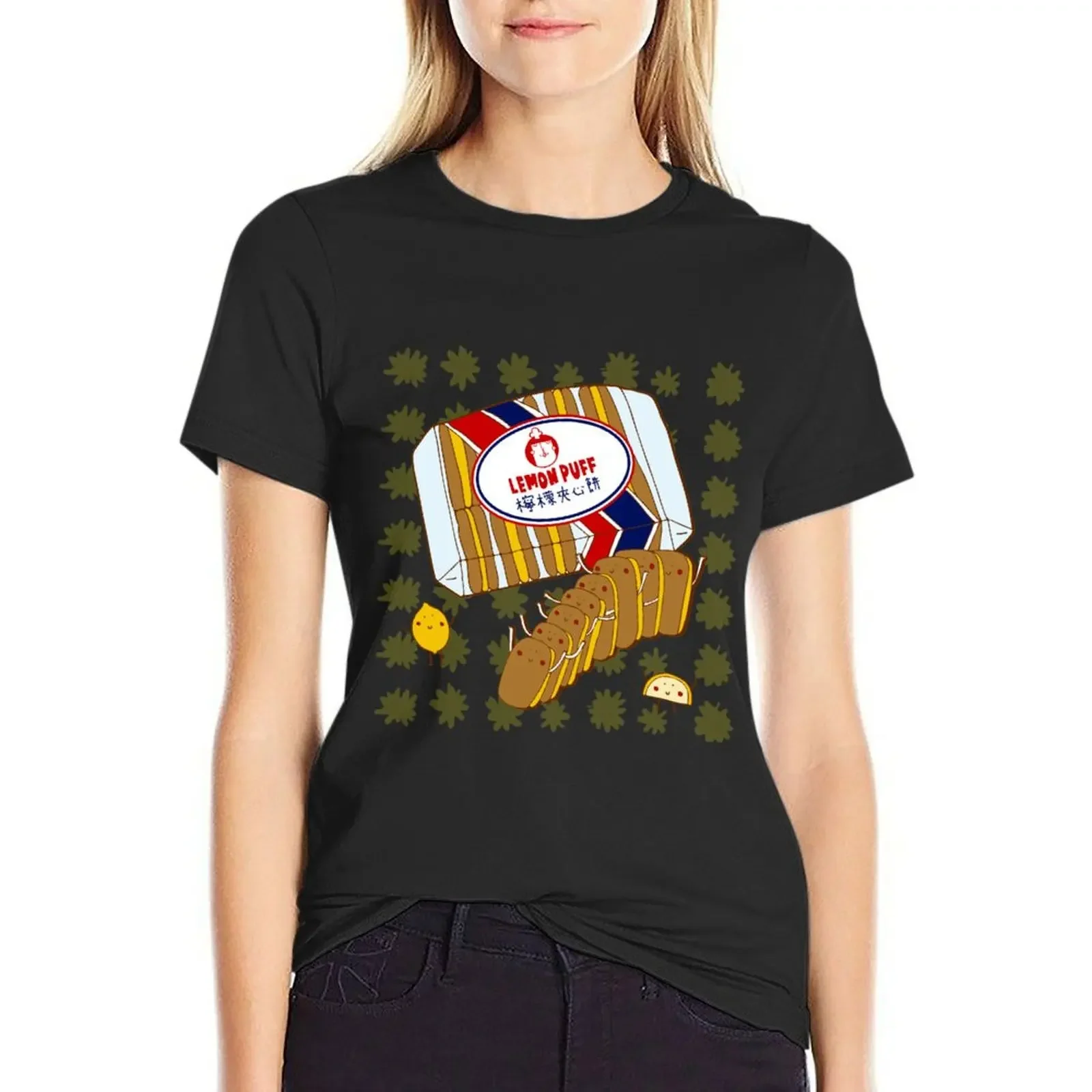 Lemon puff T-Shirt animal prinfor quick drying oversized Aesthetic clothing t shirt Women