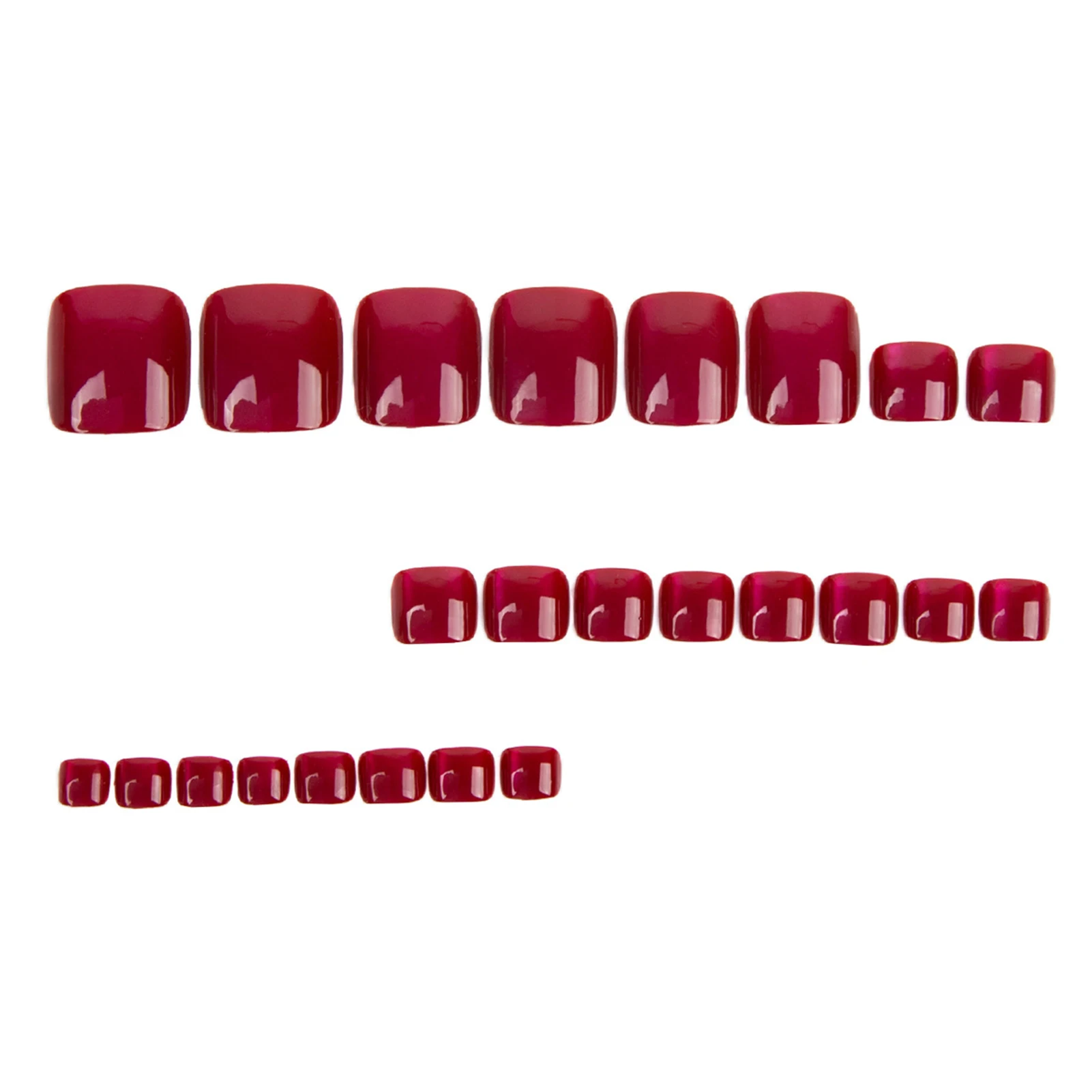 Cat Eyes Toe Nail Stickers 24 Pieces Durable Scratch Resistant For Summer Party Daily Use