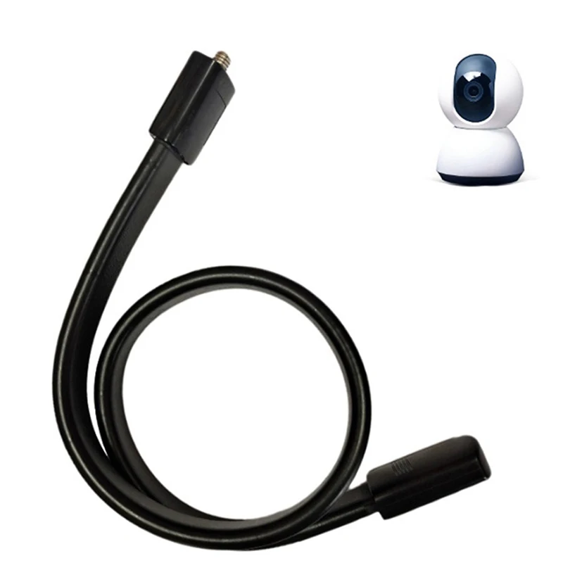 1/4In uchwyt bez stempli do aparatu wielofunkcyjny wspornik do nawijania łóżeczka do montażu niania elektroniczna Baby Monitor na kołysce łóżka regulowane długie ramię