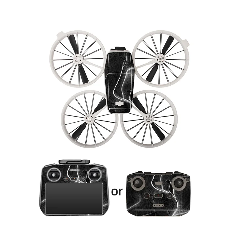 

AAAEL-Sticker Set For DJI Flip Colorful Decorative Stickers Anti-Scrach Protective Flim For DJI Flip Accessories