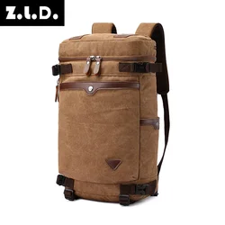 Men Canvas Backpack Travel Luggage Backpack Bag for Men Laptop Mochilas Men Rucksack Male Multifunction Backpack For Travel Bag