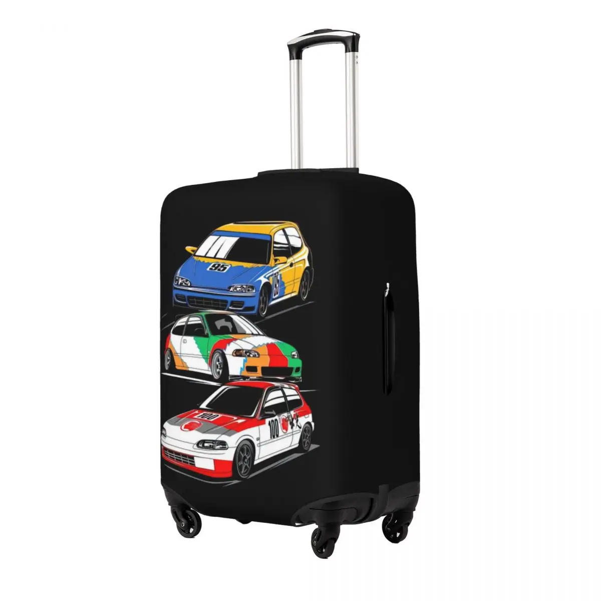 250 Car Print Luggage Protective Dust Covers Elastic Waterproof 18-32inch Suitcase Cover Travel Accessories