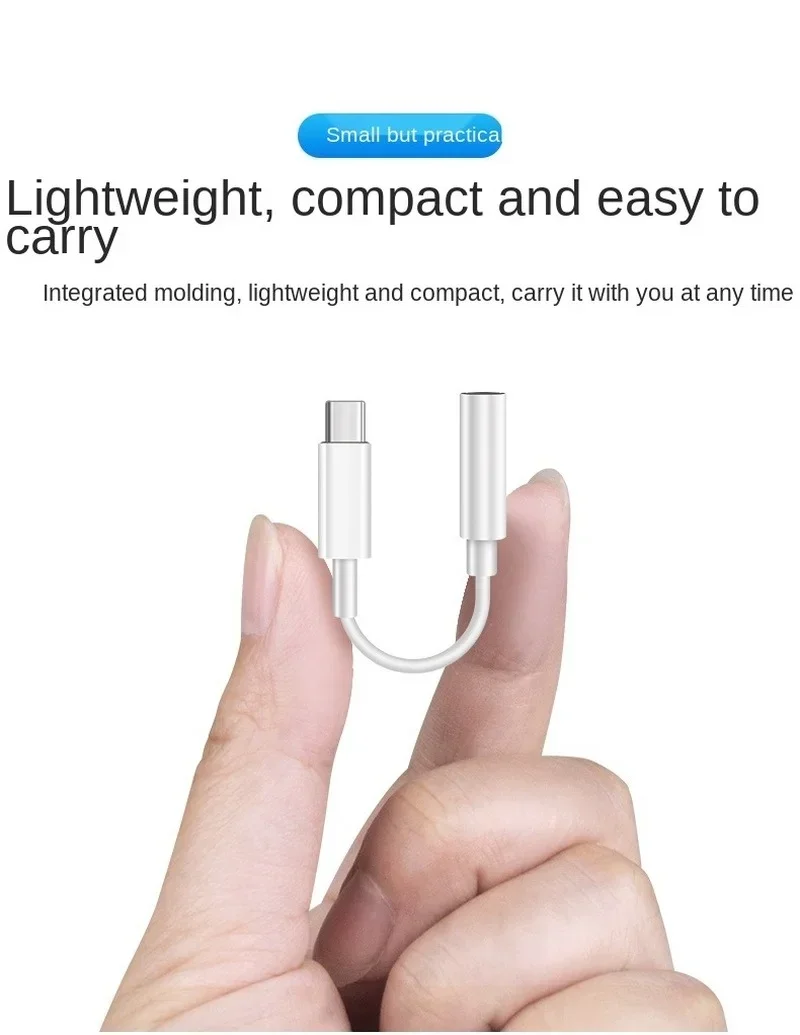 Adattatore per cuffie AUX da tipo C a 3.5mm per Huawei Mate 20 P30 Pro Xiaomi Mi 8 9 SE tipo C a 3.5 Jack cavo Audio per auricolari