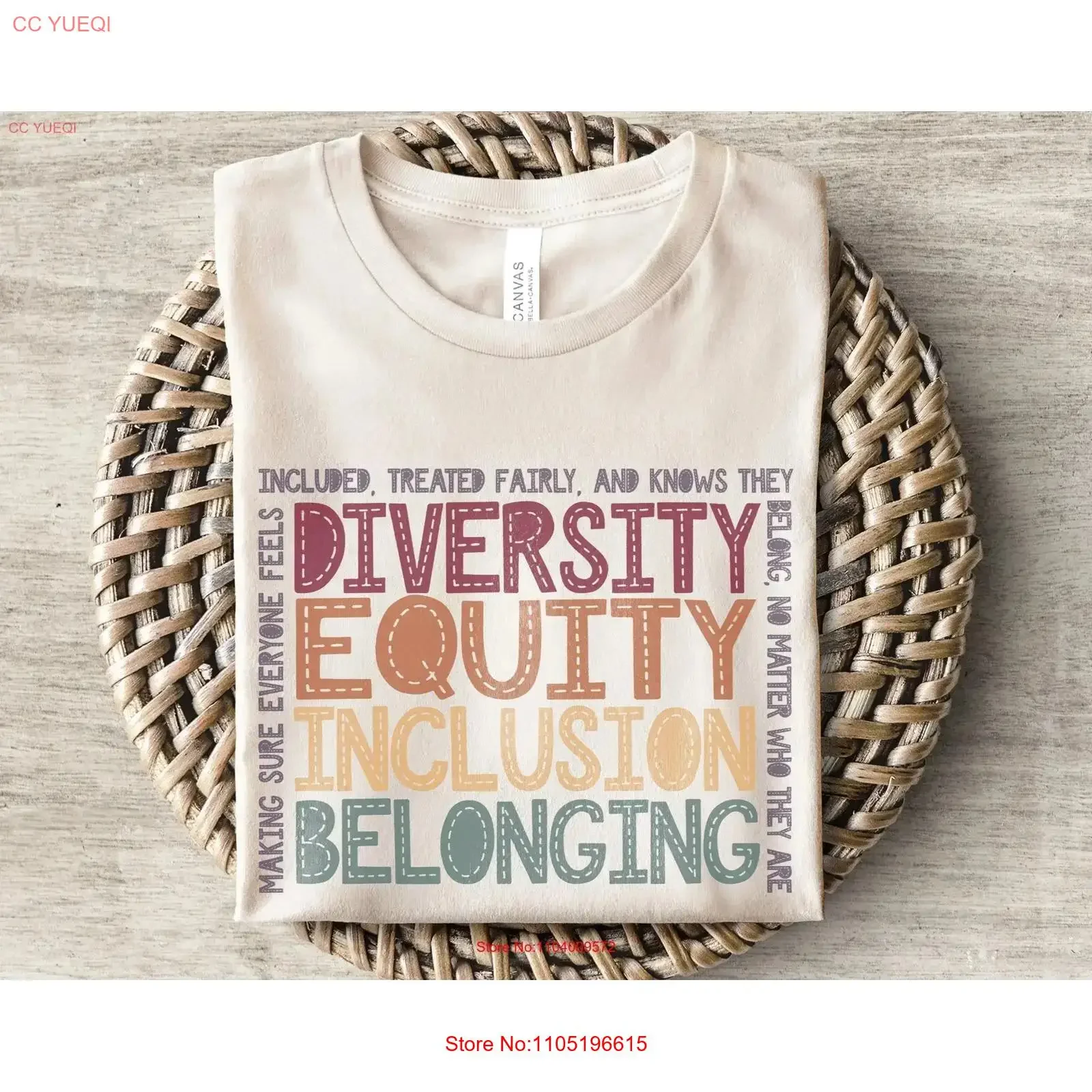 DEIB professeur t-shirt diversité égalité Inclusion appartient de retour à l'école diverses unités tout le monde vous appartient l'équipe homme