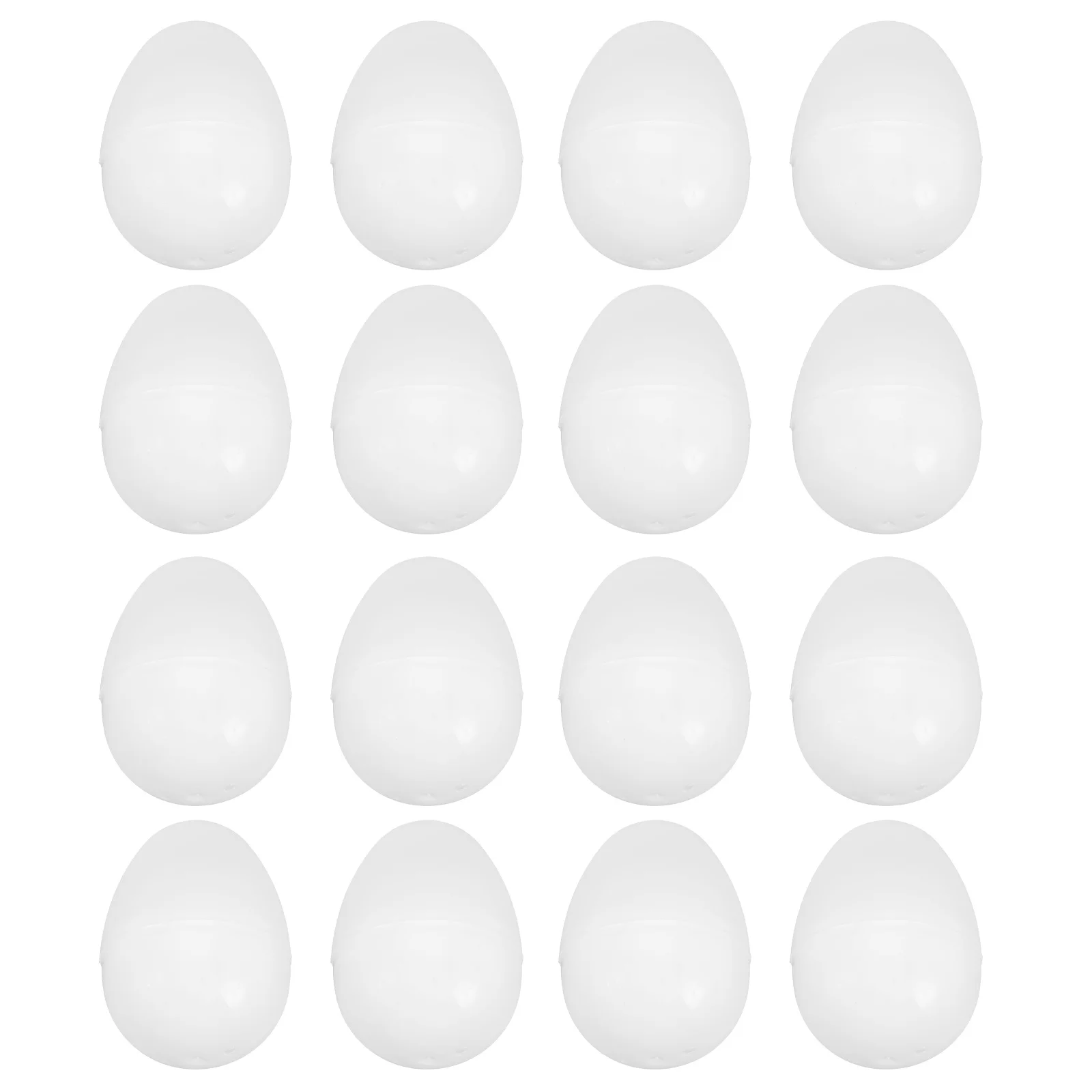 

16 Pcs Fillable White Eggs Unfilled Easter Candy Toy Empty Ornament Openable Eggshell Simulation Gift Box Decorate Child