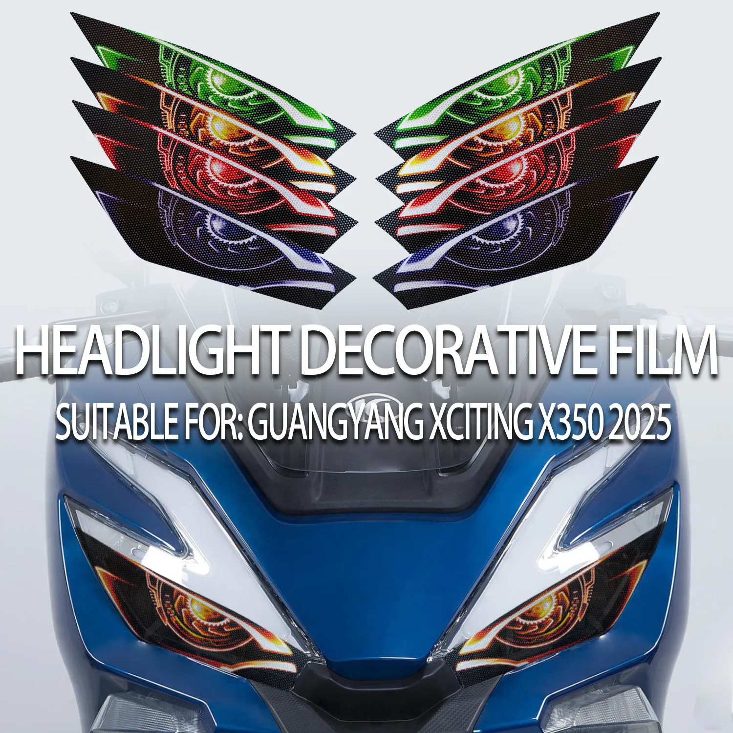 

Suitable for Guangyang Rowing X350 2025 modified headlight protection sticker lamp decoration sticker headlight sticker