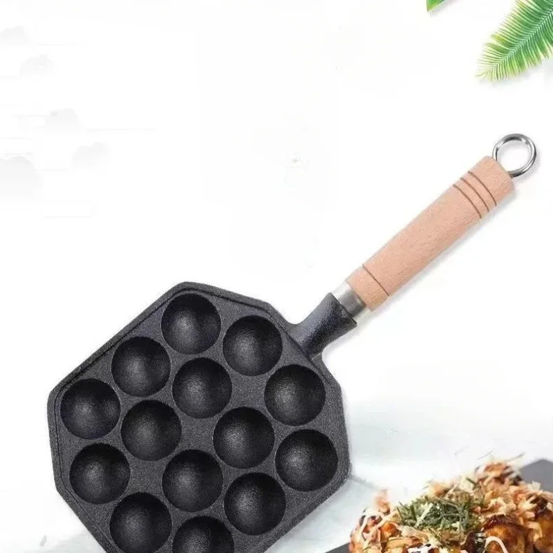 12/14 Cavities Takoyaki Pan Takoyaki Maker Octopus Small Balls Baking Pan Home Cooking Tools Kitchenware Supplies