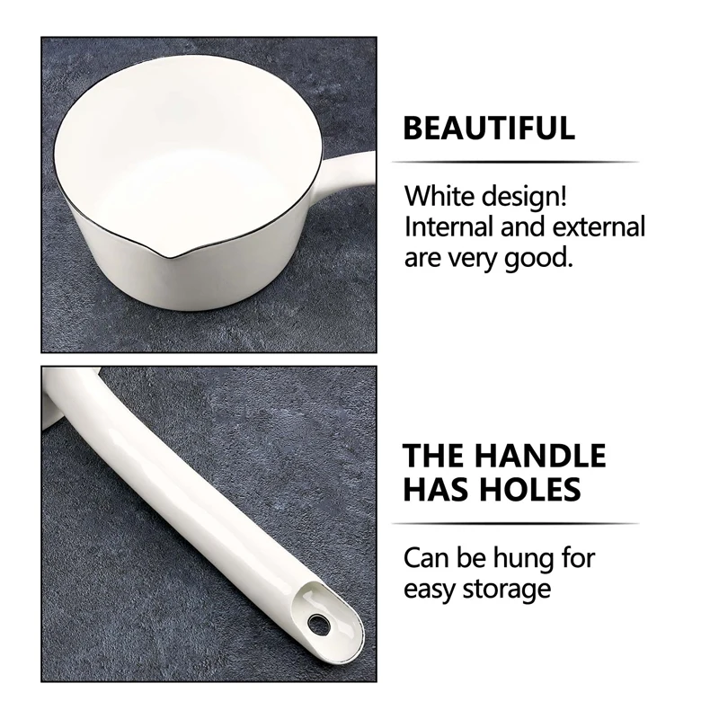 หม้อนมเซรามิกสีขาวสไตล์ญี่ปุ่น1.3L กระทะอาหารเด็กกระทะสำหรับทำอาหารในครัวกระทะสำหรับคนหนึ่ง