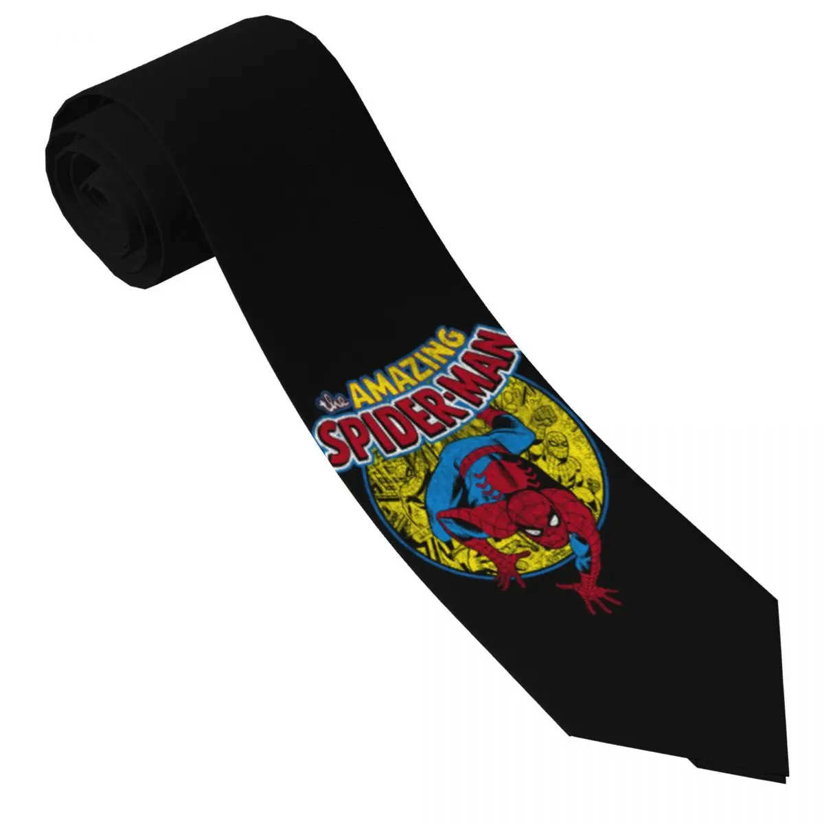 Custom The Amazing Spider-Man Necktie Men Printed Necktie For Business Mens Silk Tie