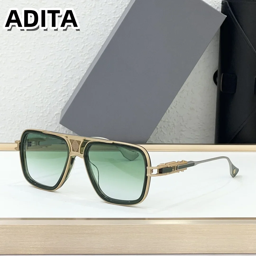 DT GRAND DECADE TWO DTS460 نظارات شمسية عالية الجودة للرجال بتصميم عصري من التيتانيوم للنساء مع صندوق