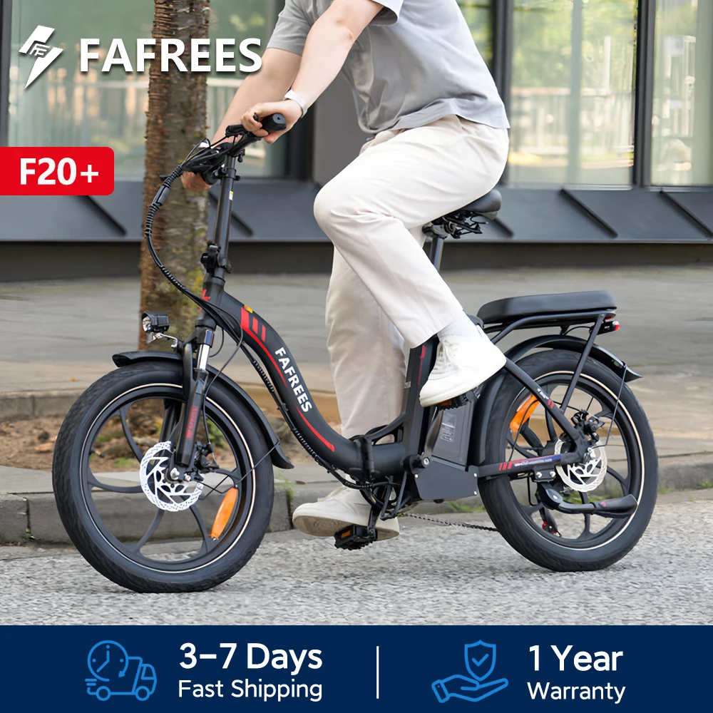 Fafrees F20+ Faltbares Elektrofahrrad 250W, 20 Zoll Fettreifen Mountainbike mit 36V 20Ah Abnehmbarer Akku, 25km/h & 75-100km Reichweite