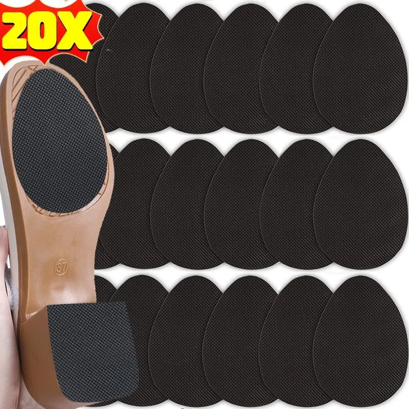 2/20Pcs Wear-Resistant Non-Slip Shoes Mat Self-Adhesive Forefoot High Heels Sticker High Heel Sole Protector Rubber Pads Cushion