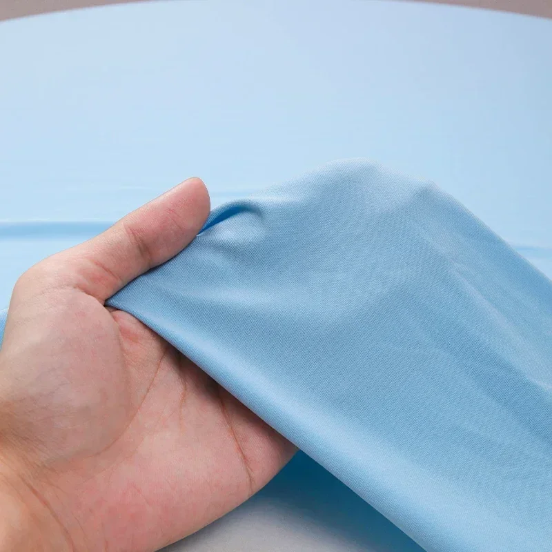 0.5 متر/1 متر/2 متر أربعة الوجهين تمتد محبوك الحليب الحرير النسيج لخياطة فستان أزياء رقص زينة الحفلات DIY بها بنفسك الملابس الأقمشة #5