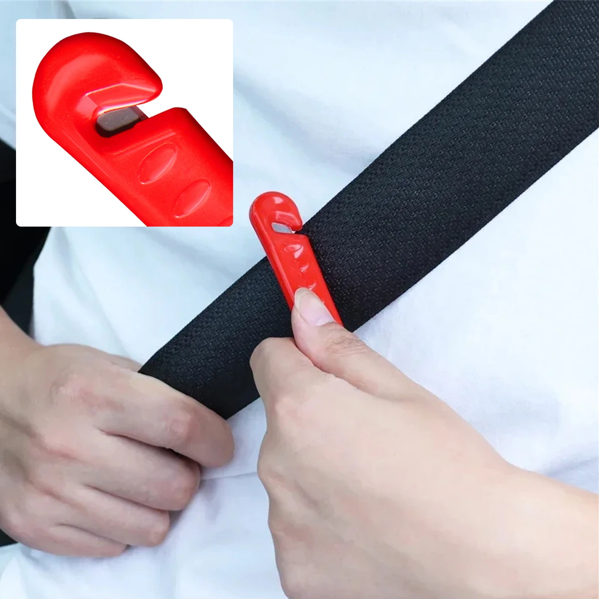 1Pc Martello di sicurezza multifunzionale Casa Ufficio Auto Bus Finestra Interruttore Solido Mini Manico rosso Martello di sicurezza Strumento di fuga di emergenza